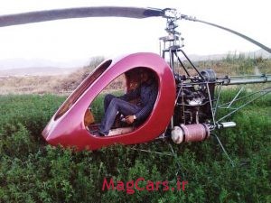 ساخت بالگرد تک سرنشین فوق سبک با موتور پراید (1)